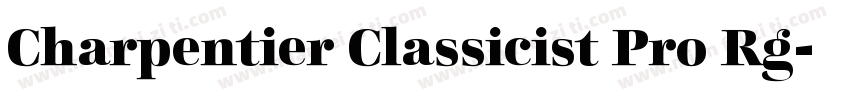 Charpentier Classicist Pro Rg字体转换